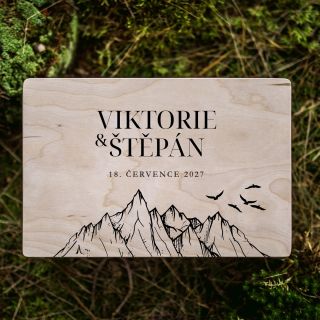 NOVINKA ❤️ Nové grafické motivy našich truhliček . #mywoodstyle #svatebnioznameni #wedding #svatba #svatba2026...